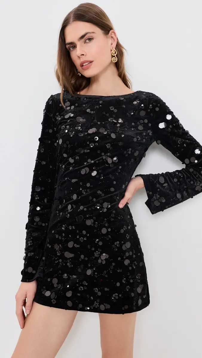 Bailey Rose Sequin Velvet Mini Dress | Thumbnail 2 Bailey Rose Sequin Velvet Mini Dress | Thumbnail 2