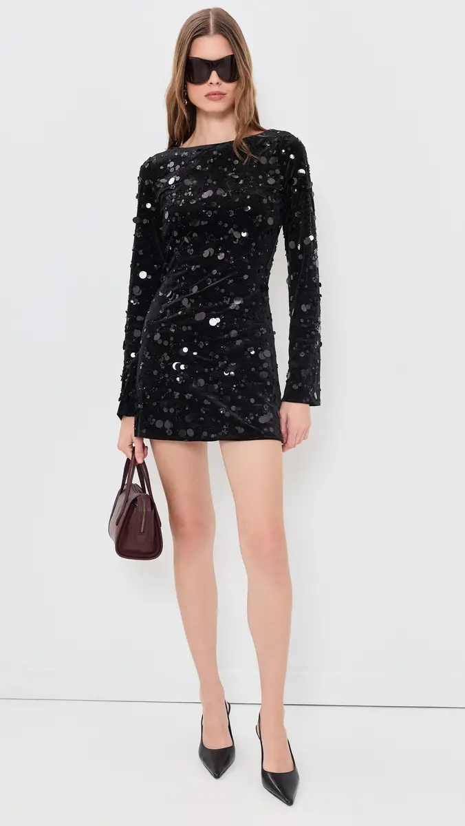 Bailey Rose Sequin Velvet Mini Dress | Thumbnail 5 Bailey Rose Sequin Velvet Mini Dress | Thumbnail 5