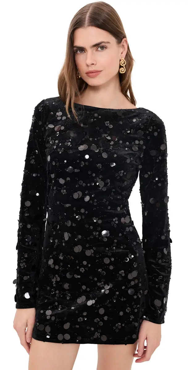 Bailey Rose Sequin Velvet Mini Dress