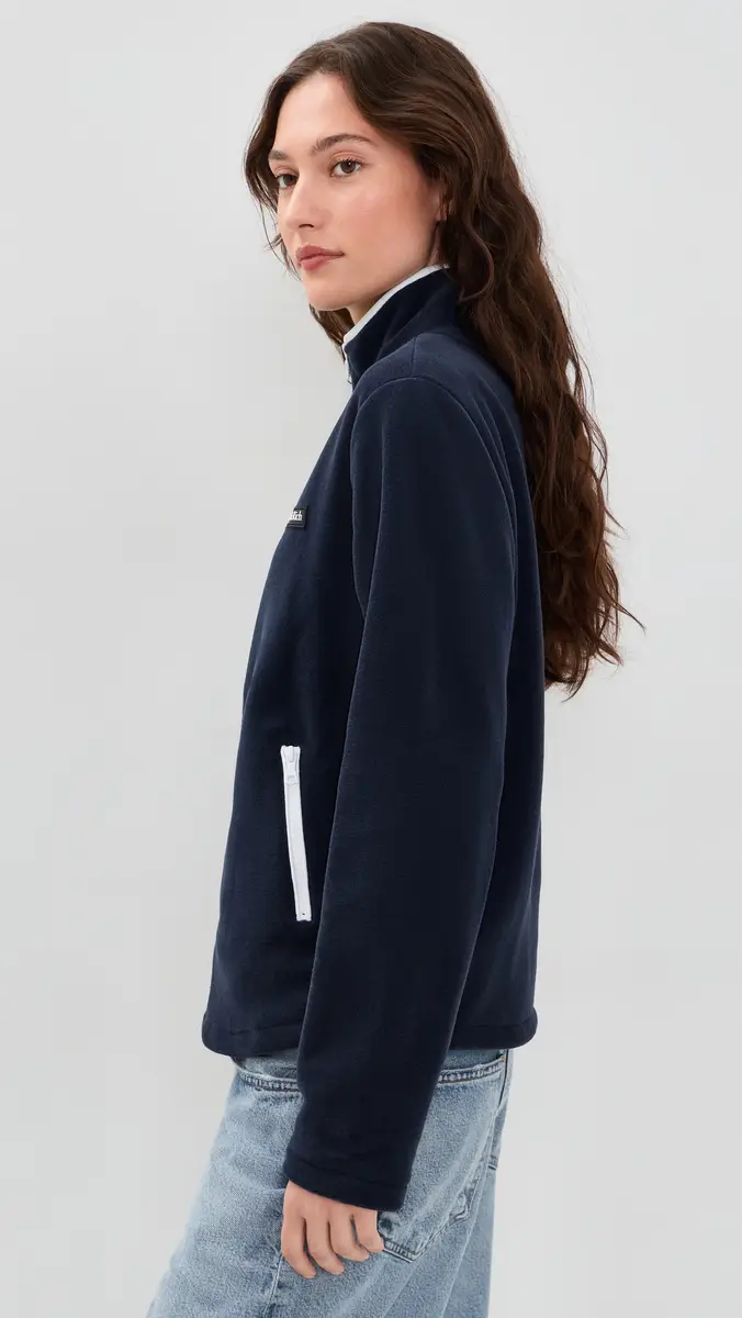Sporty & Rich Serif Logo Zipped Polar Fleece | Thumbnail 4