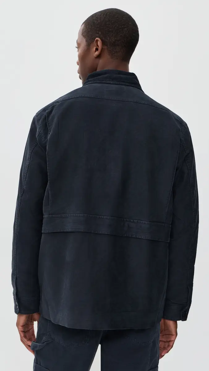 Alex Mill Hunting Jacket In Moleskin Navy | Thumbnail 3 Alex Mill Hunting Jacket In Moleskin Navy | Thumbnail 3