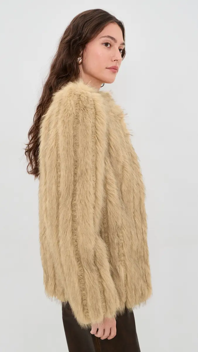 Stand Studio Sawyer Faux Fur Jacket | Thumbnail 4 Stand Studio Sawyer Faux Fur Jacket | Thumbnail 4