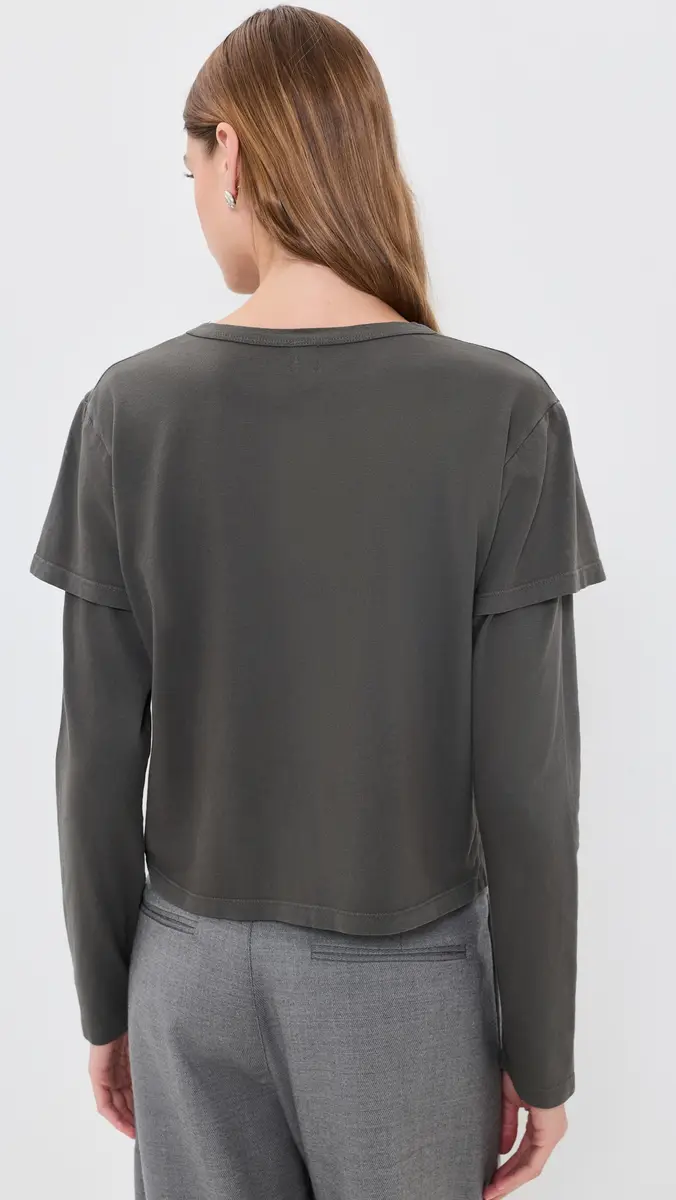 LESET Margo Layered Long Sleeve Tee | Thumbnail 3 LESET Margo Layered Long Sleeve Tee | Thumbnail 3