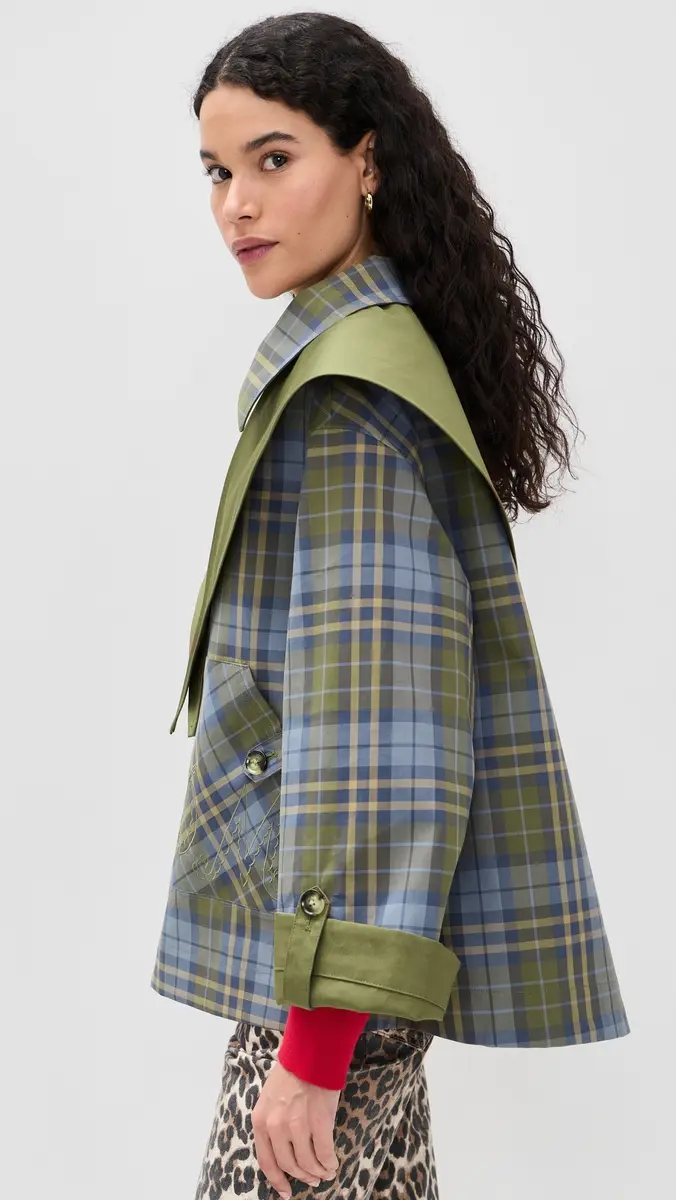 Damson Madder Reversible Jerry Crop Trench Coat | Thumbnail 4 Damson Madder Reversible Jerry Crop Trench Coat | Thumbnail 4