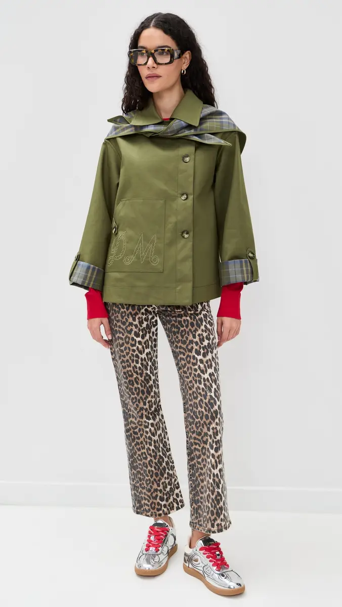 Damson Madder Reversible Jerry Crop Trench Coat | Thumbnail 5 Damson Madder Reversible Jerry Crop Trench Coat | Thumbnail 5