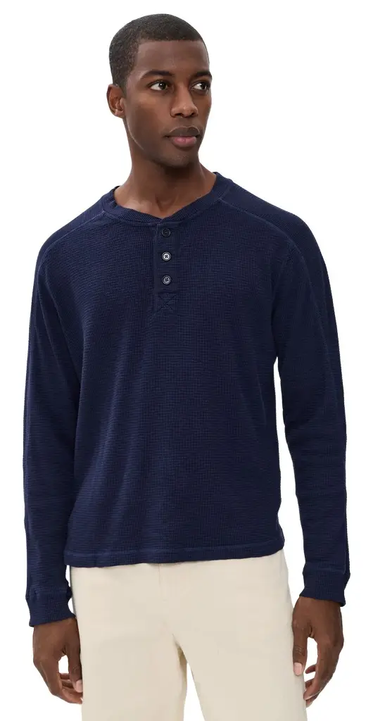 Alex Mill Waffle Henley Tee