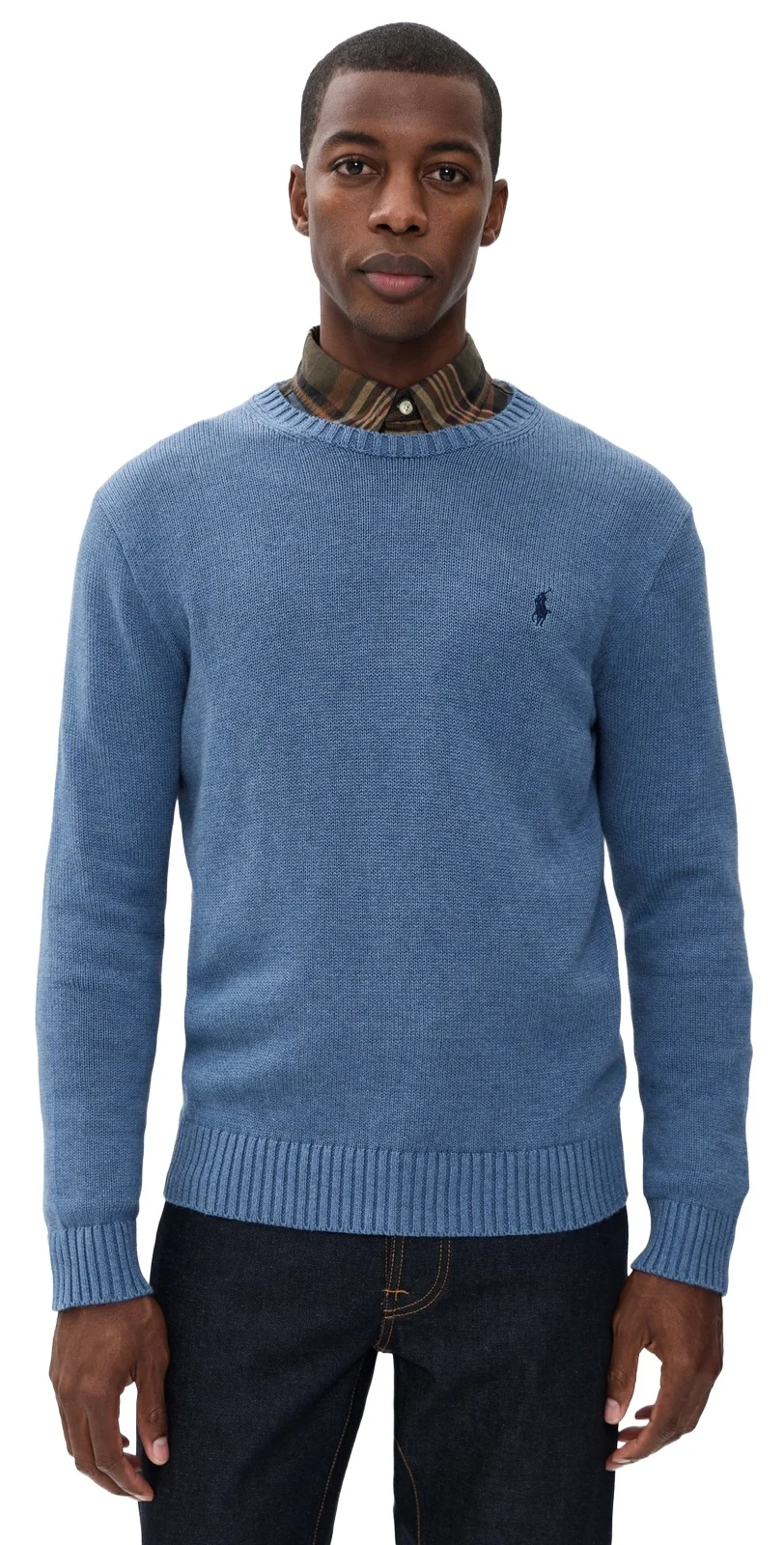 Cotton Shaker Crew Neck Sweater