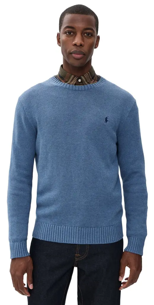 Polo Ralph Lauren Cotton Shaker Crew Neck Sweater