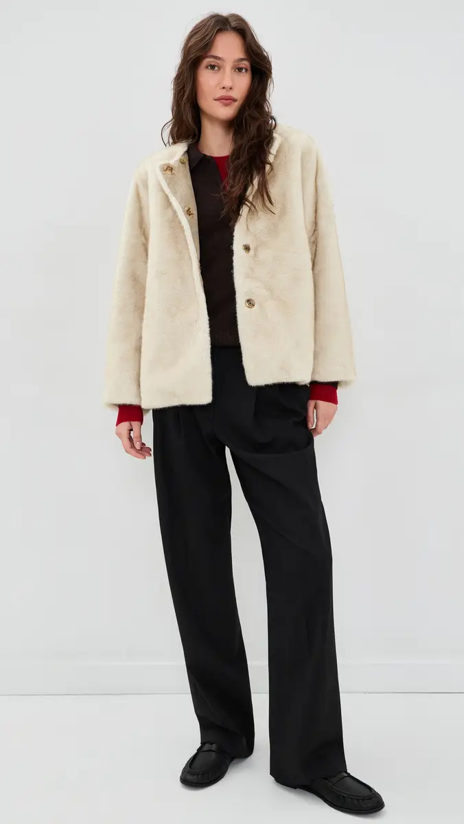 Alex Mill Duane St Faux Fur Jacket | Thumbnail 5