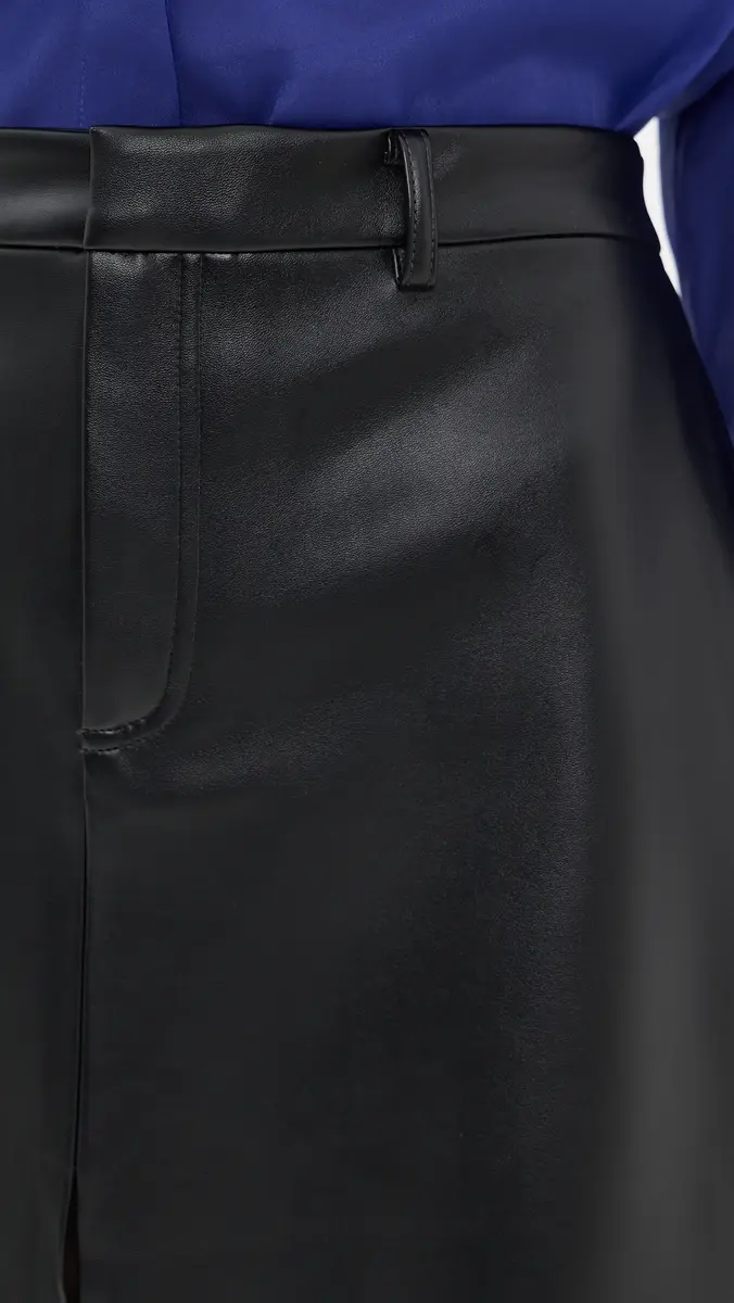 LE BOP Mae Knee Length Faux Leather Skirt | Thumbnail 6 LE BOP Mae Knee Length Faux Leather Skirt | Thumbnail 6