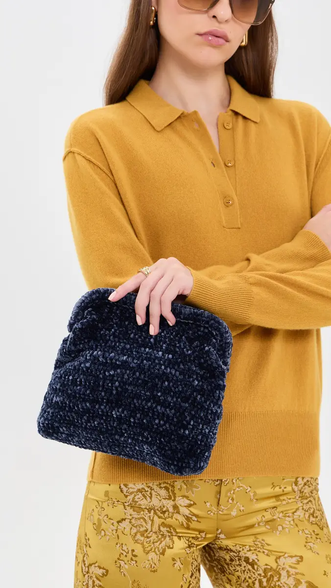 Binge Knitting Paloma Mini Velvet Pouch | Thumbnail 3 Binge Knitting Paloma Mini Velvet Pouch | Thumbnail 3