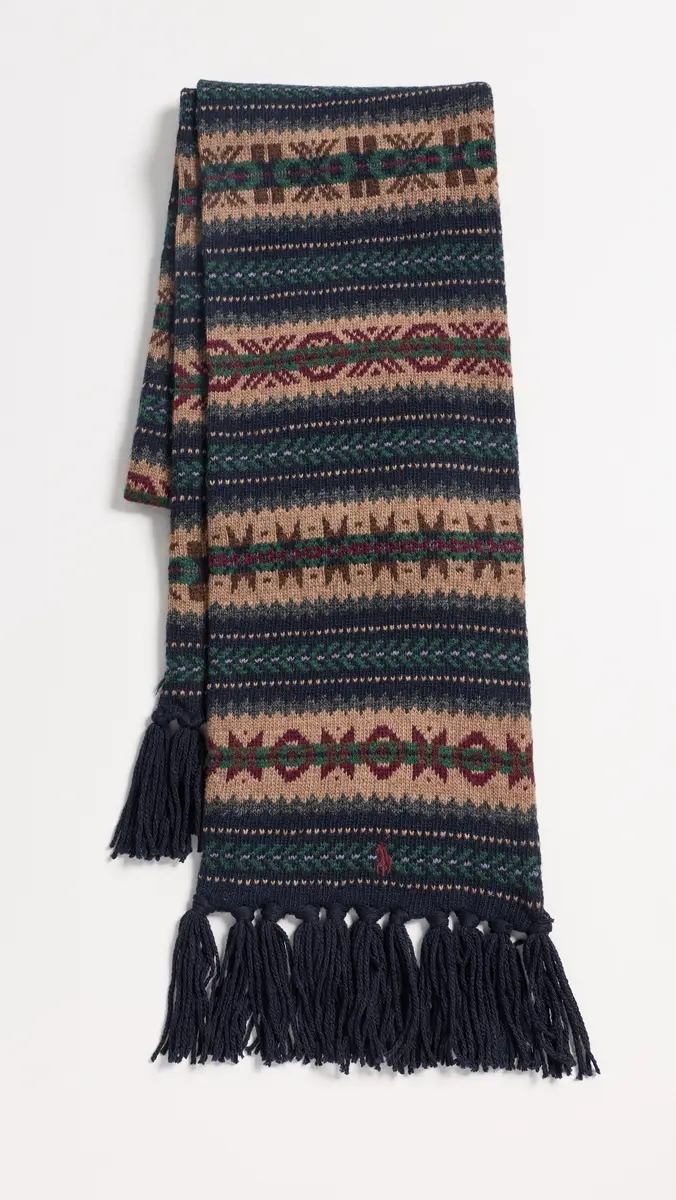 Polo Ralph Lauren Fairisle Scarf | Thumbnail 2 Polo Ralph Lauren Fairisle Scarf | Thumbnail 2