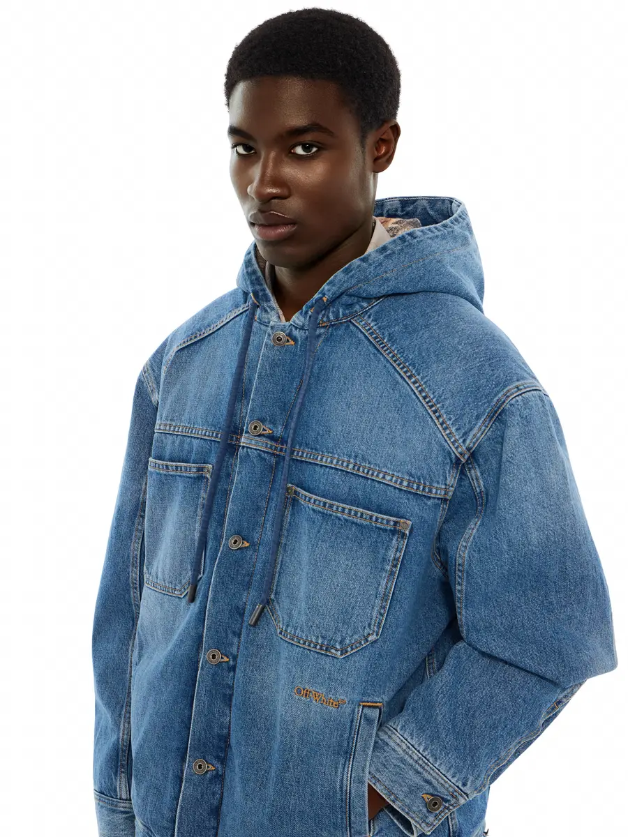 Off-White Bookish Padded Denim Jacket | Thumbnail 5 Off-White Bookish Padded Denim Jacket | Thumbnail 5