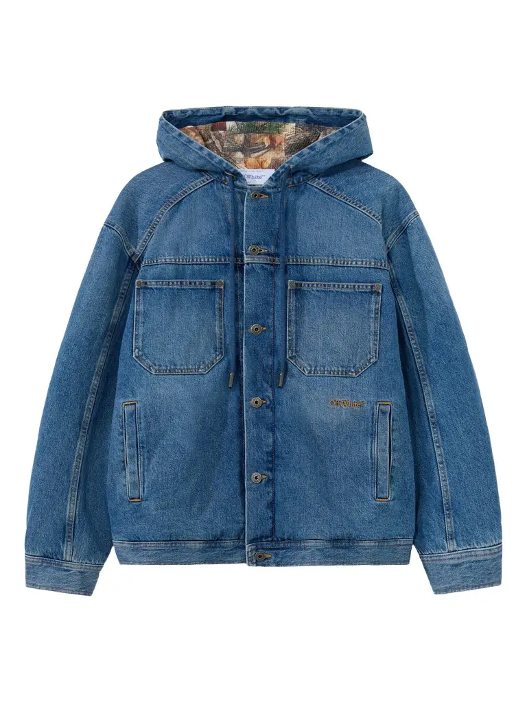 Off-White Bookish Padded Denim Jacket
