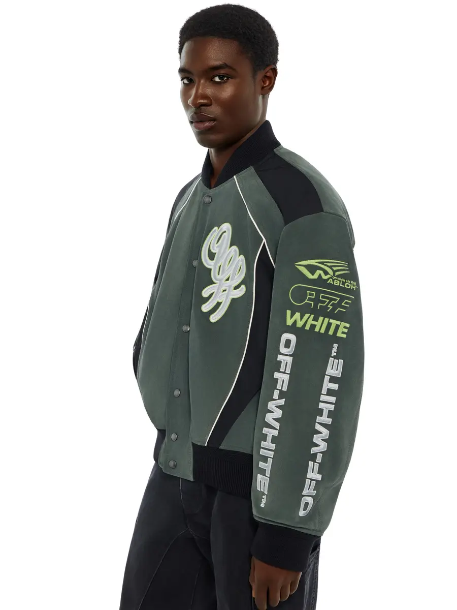 Off-White Racing Staff Varsity Jacket | Thumbnail 5 Off-White Racing Staff Varsity Jacket | Thumbnail 5