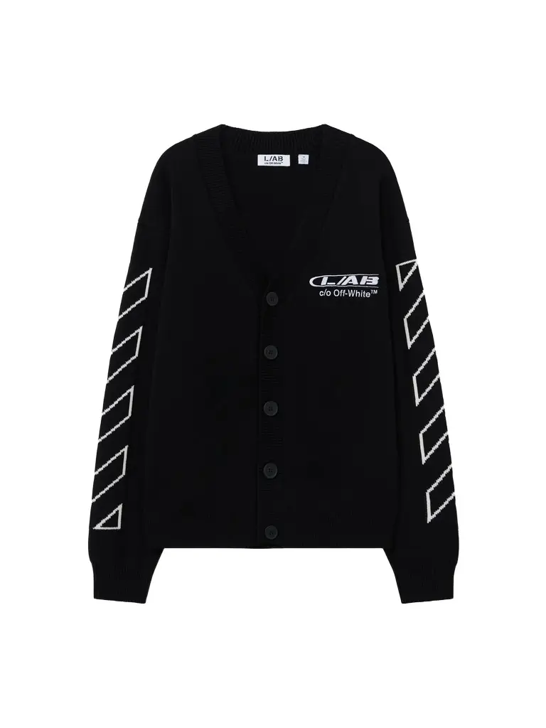 Off-White L/AB Off Active Diagonal Knit Cardigan