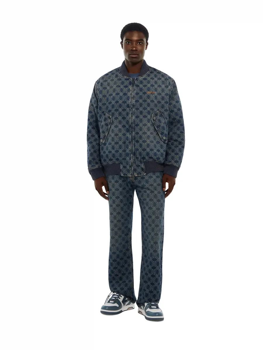 Off-White Arrow Monogram Denim Bomber Jacket | Thumbnail 2