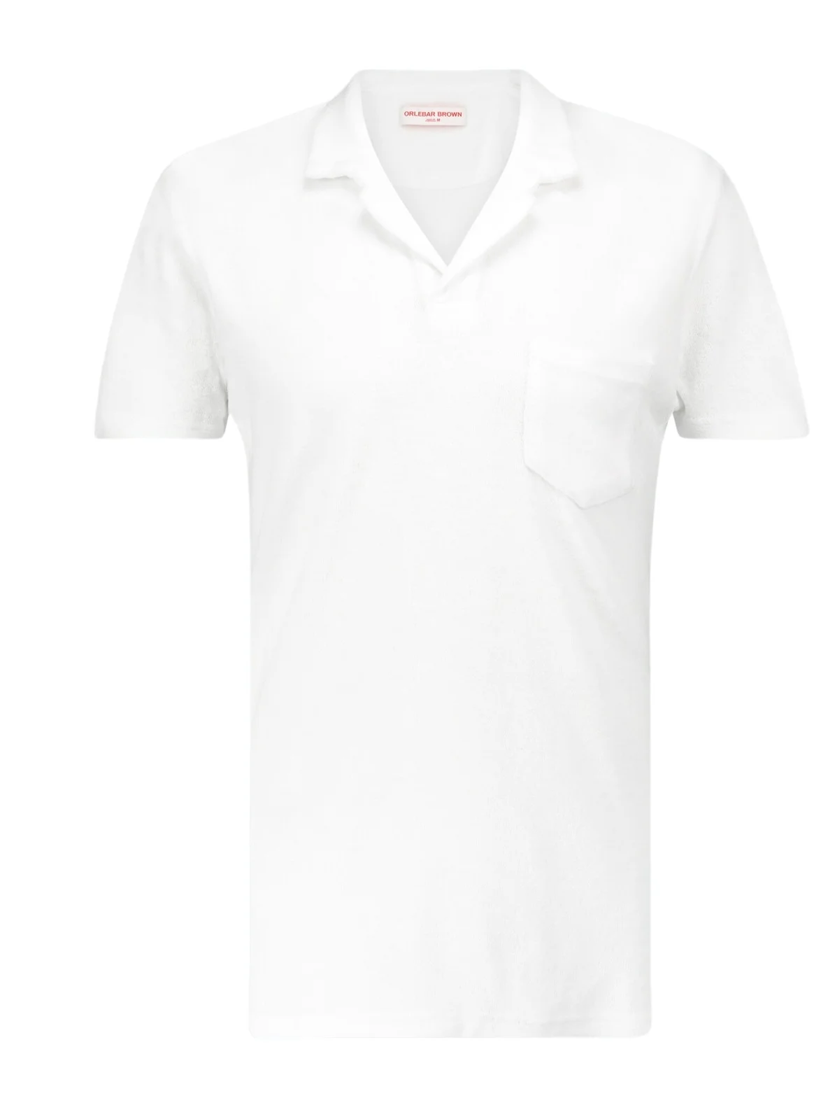 Terry toweling cotton polo shirt