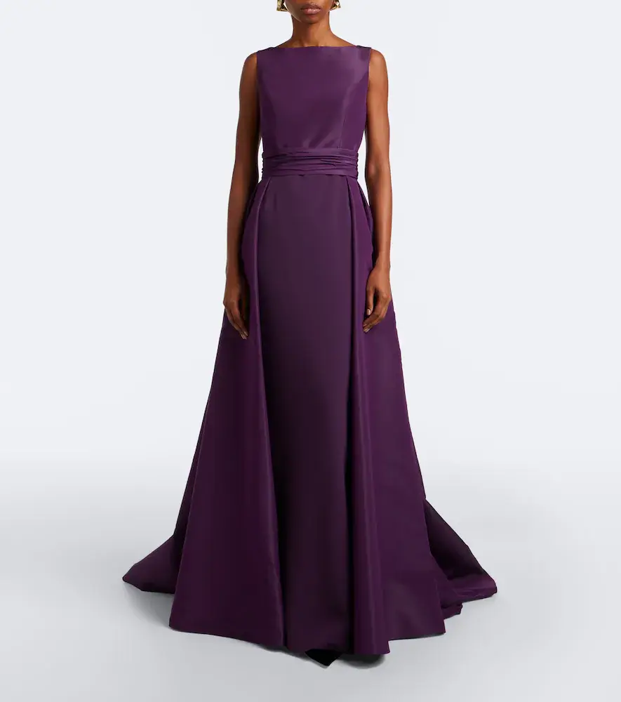 Carolina Herrera Pleated silk taffeta gown | Thumbnail 4 Carolina Herrera Pleated silk taffeta gown | Thumbnail 4