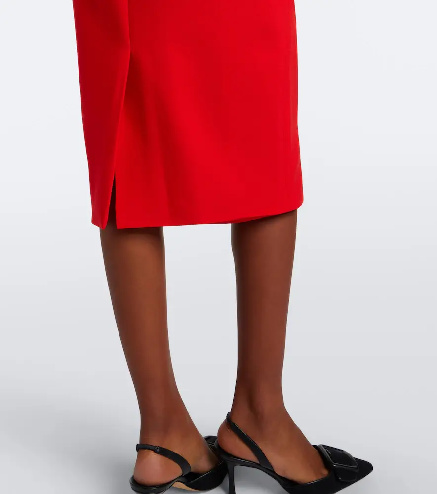 Carolina Herrera Draped wool-blend cocktail dress | Thumbnail 5 Carolina Herrera Draped wool-blend cocktail dress | Thumbnail 5