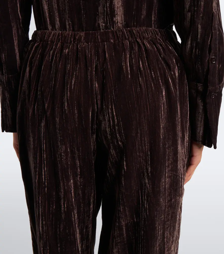 Proenza Schouler White Label Meadow velvet wide-leg pants | Thumbnail 2 Proenza Schouler White Label Meadow velvet wide-leg pants | Thumbnail 2