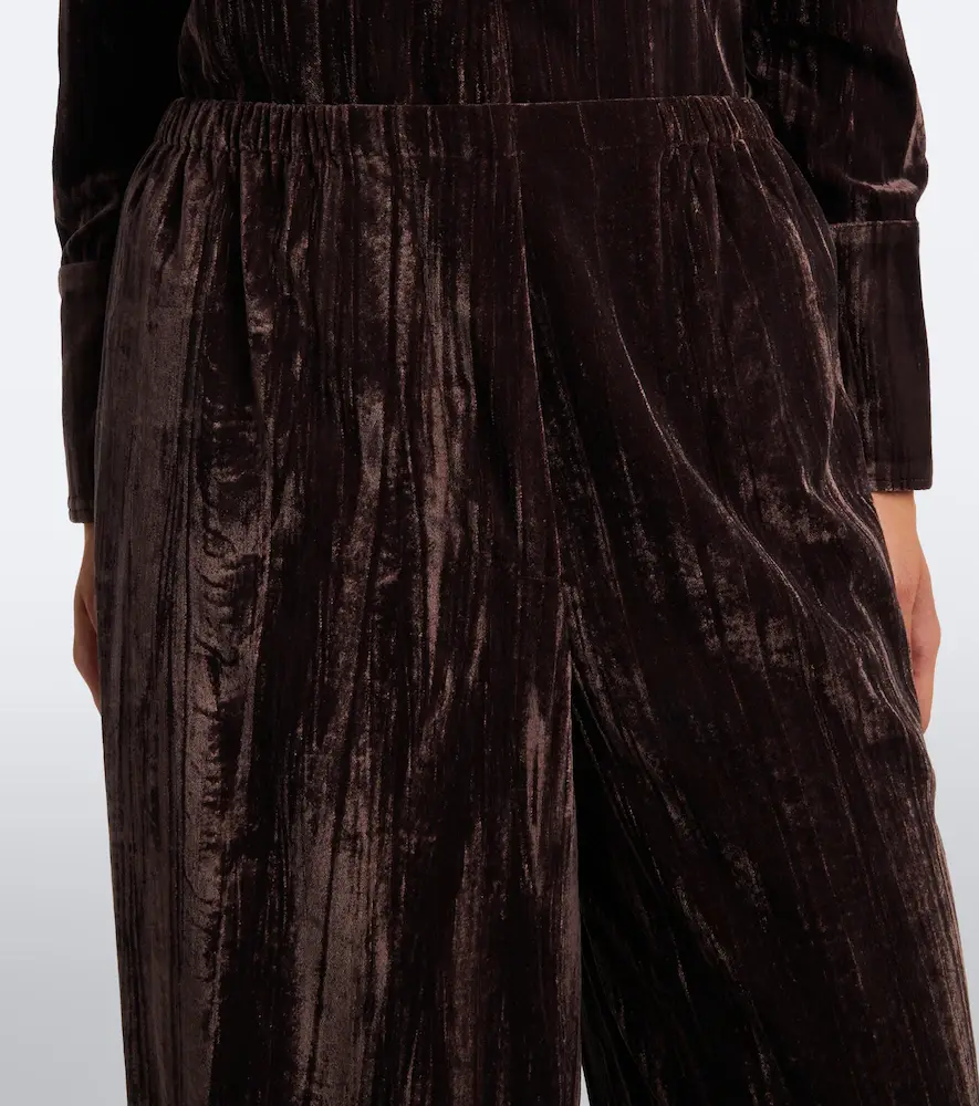 Proenza Schouler White Label Meadow velvet wide-leg pants | Thumbnail 6 Proenza Schouler White Label Meadow velvet wide-leg pants | Thumbnail 6