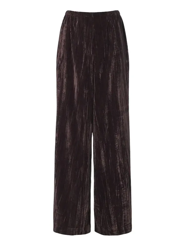 White Label Meadow velvet wide-leg pants White Label Meadow velvet wide-leg pants