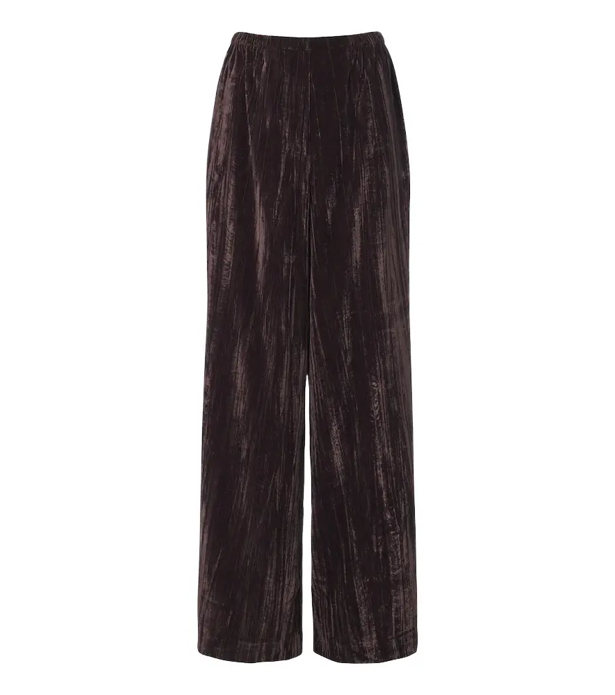 White Label Meadow velvet wide-leg pants White Label Meadow velvet wide-leg pants