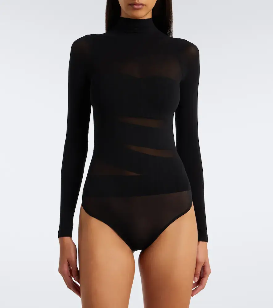 Wolford Infinite Wrap sheer bodysuit | Thumbnail 2