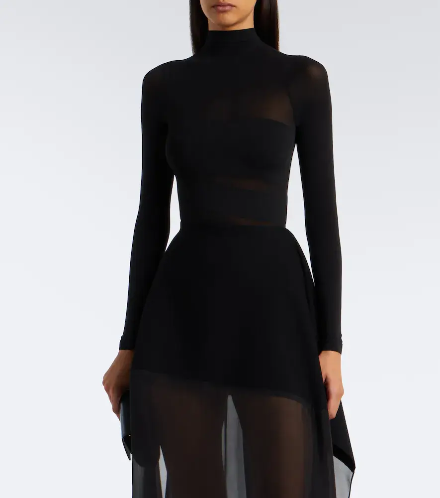 Wolford Infinite Wrap sheer bodysuit | Thumbnail 5