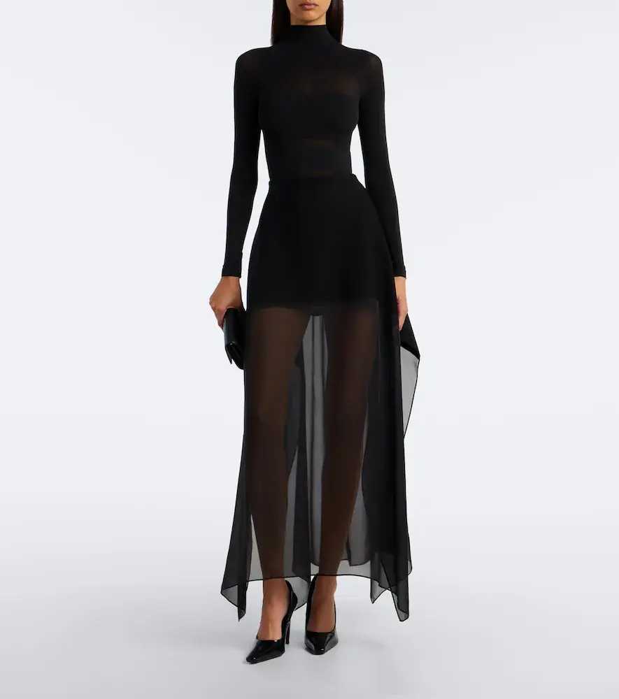 Wolford Infinite Wrap sheer bodysuit | Thumbnail 6