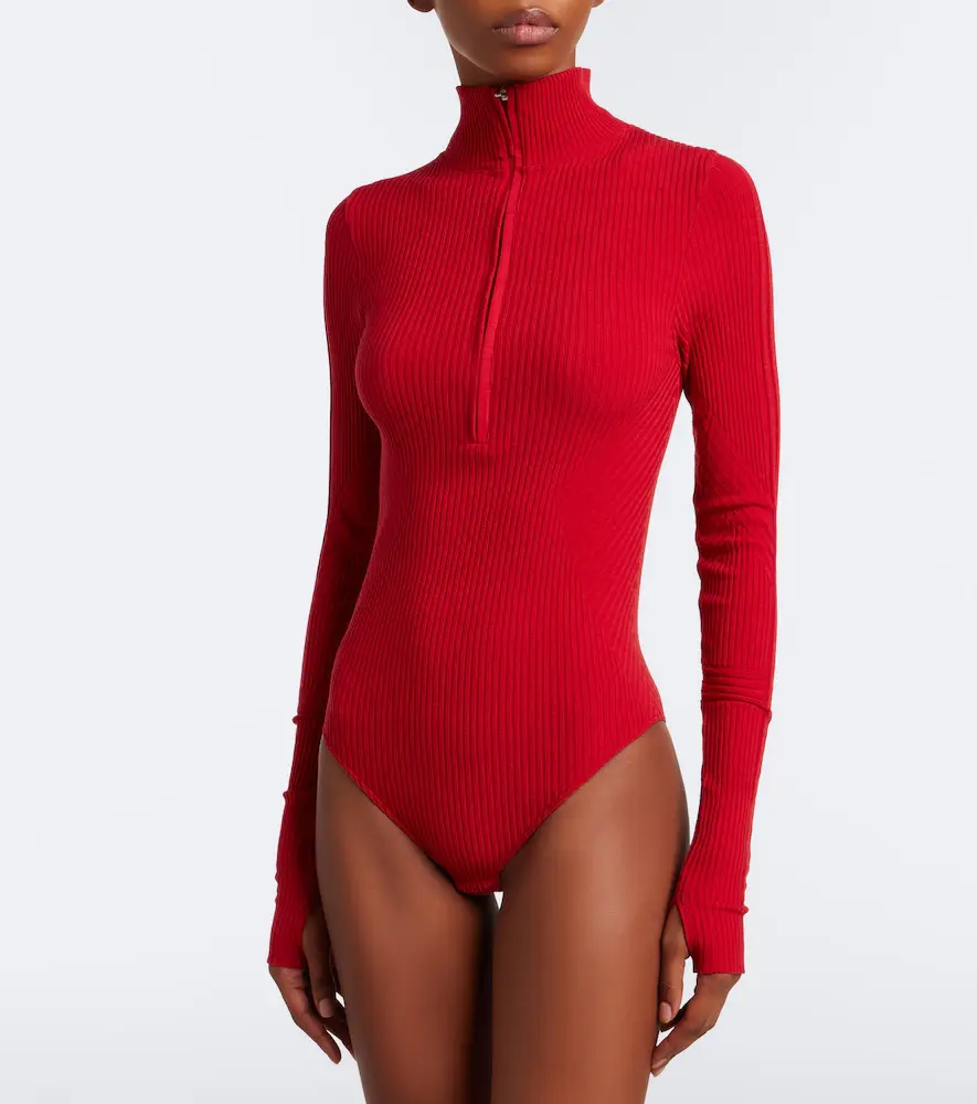 Perfect Moment Ribbed-knit wool-blend bodysuit | Thumbnail 3 Perfect Moment Ribbed-knit wool-blend bodysuit | Thumbnail 3