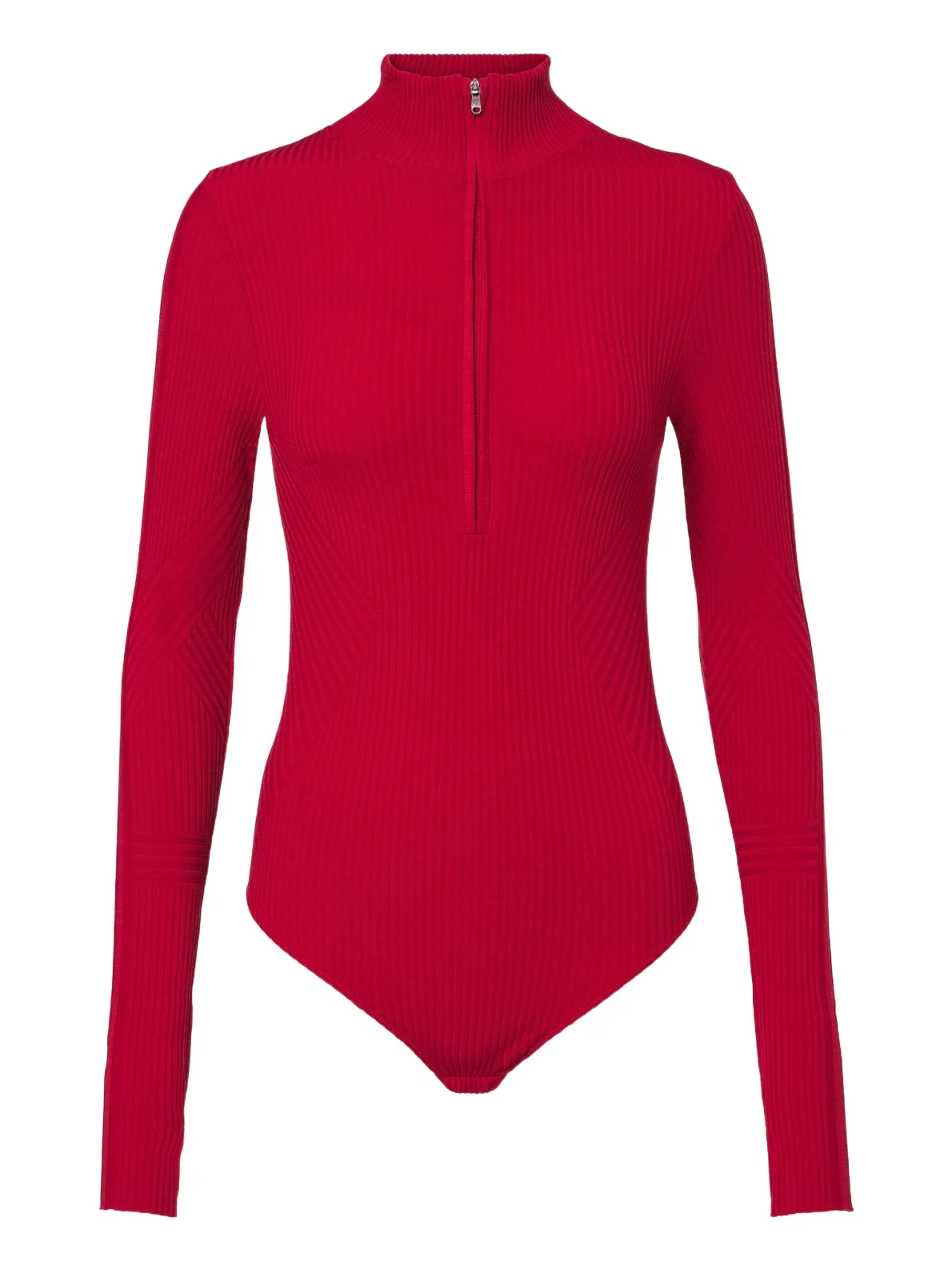Perfect Moment Ribbed-knit wool-blend bodysuit