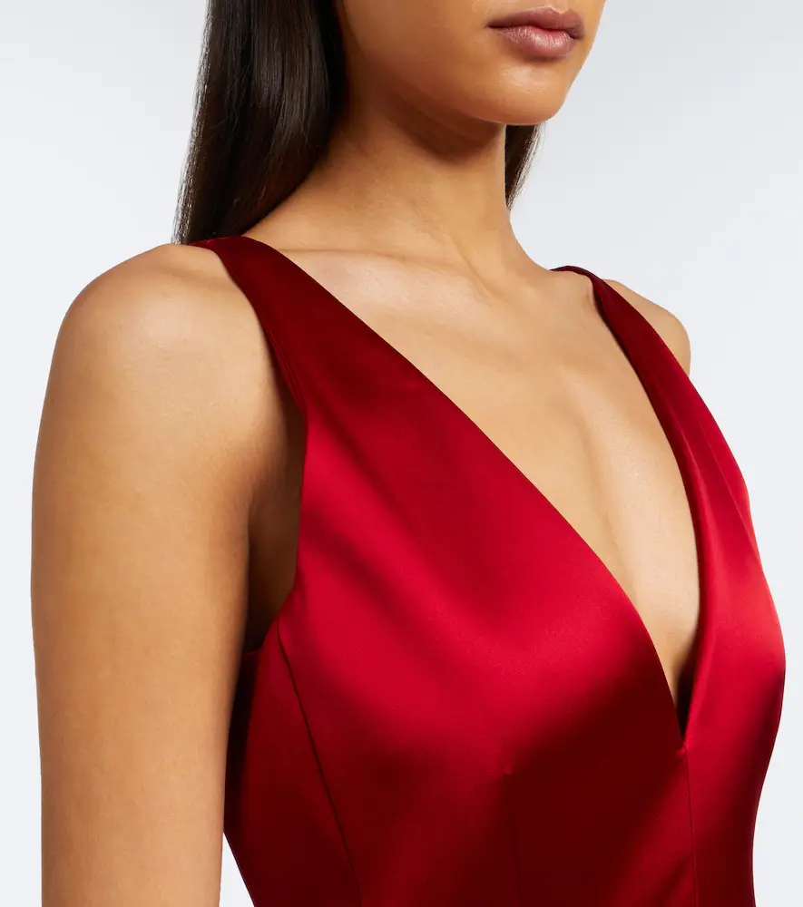 Sportmax Satin midi dress | Thumbnail 5 Sportmax Satin midi dress | Thumbnail 5