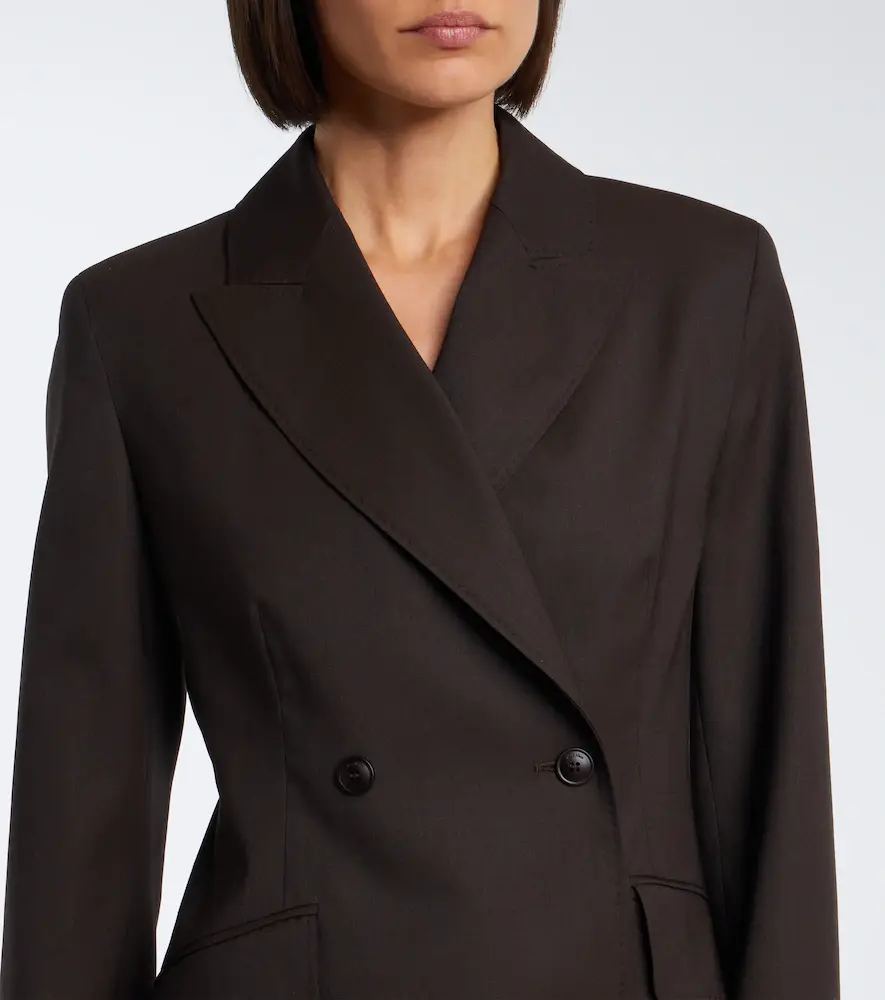 Max Mara Double-breasted virgin wool blazer dress | Thumbnail 2 Max Mara Double-breasted virgin wool blazer dress | Thumbnail 2