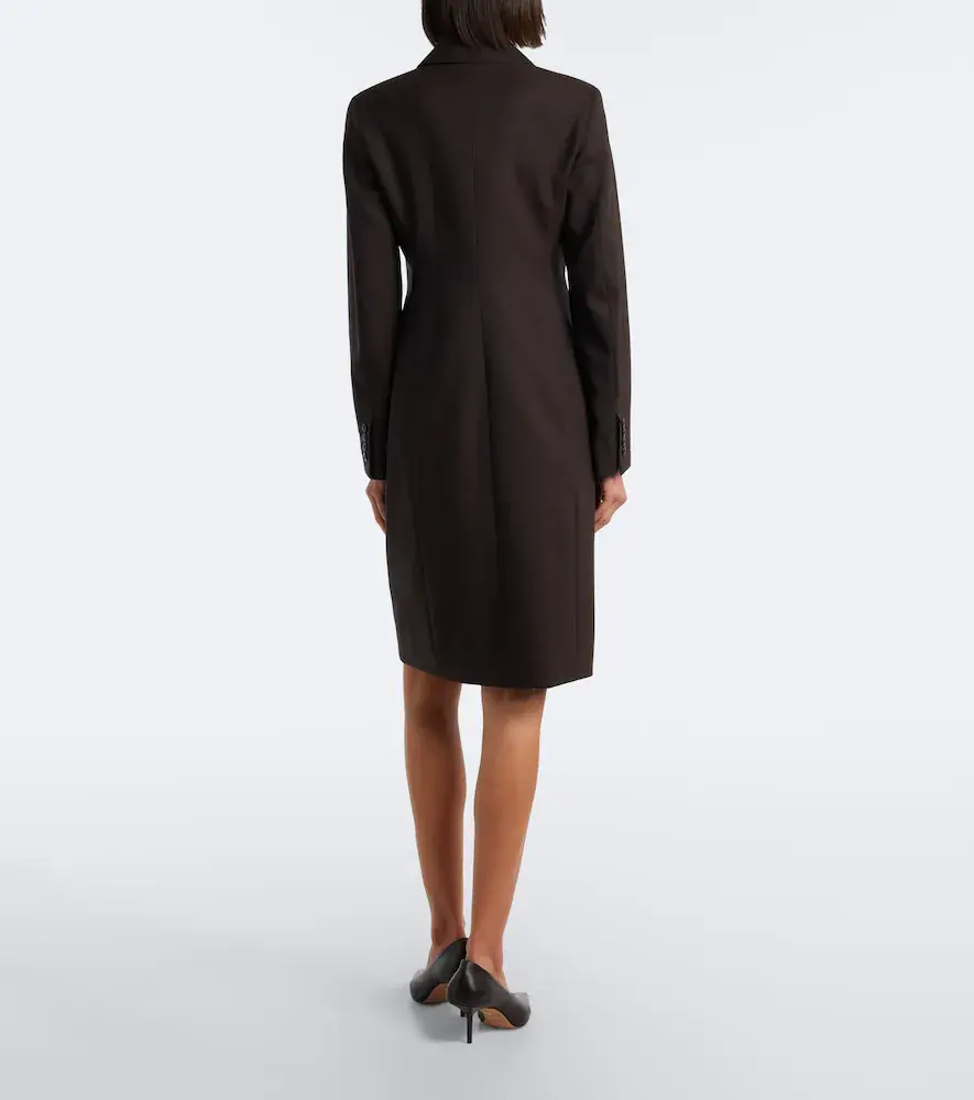 Max Mara Double-breasted virgin wool blazer dress | Thumbnail 5 Max Mara Double-breasted virgin wool blazer dress | Thumbnail 5