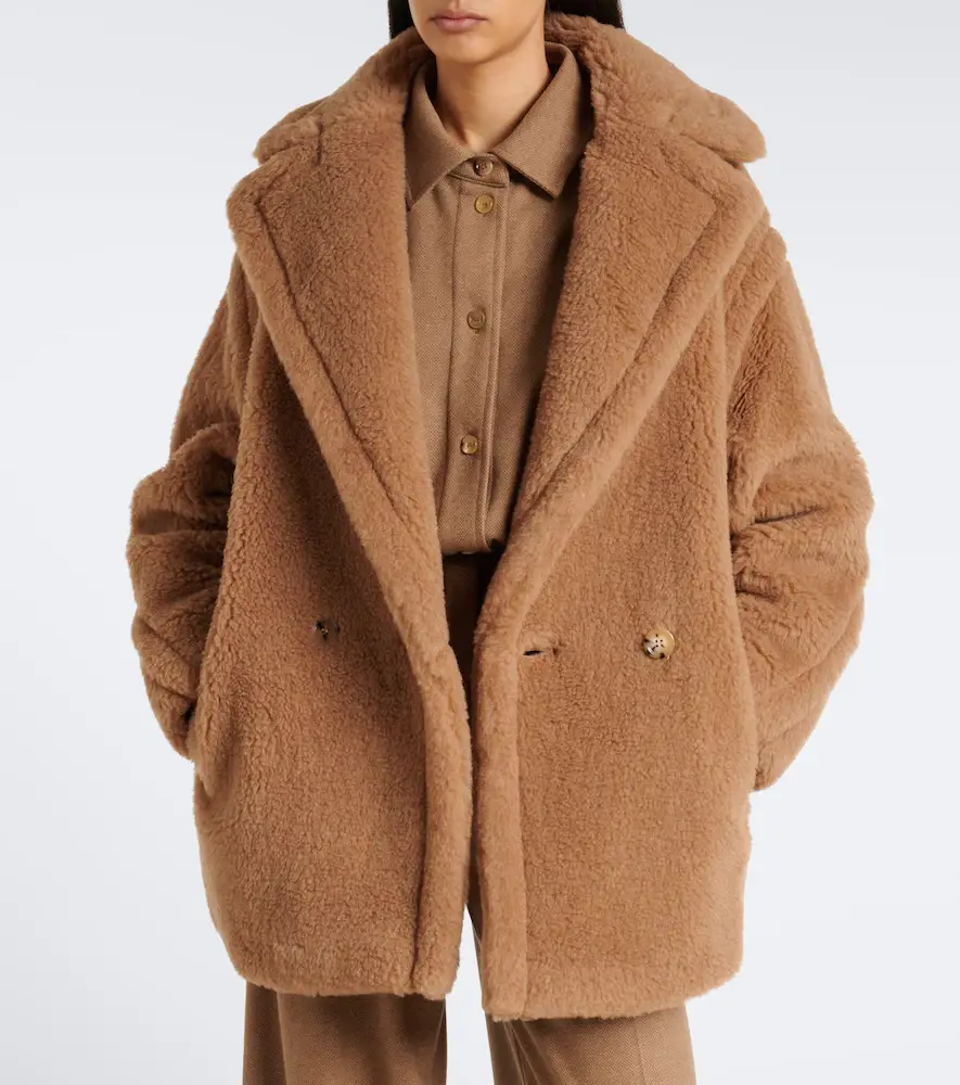 Max Mara Teddy Bear camel hair and silk peacoat | Thumbnail 5