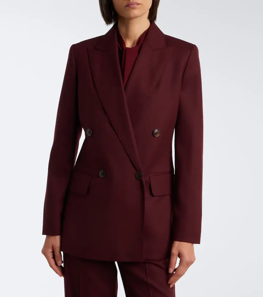 Max Mara Double-breasted wool-blend blazer | Thumbnail 3 Max Mara Double-breasted wool-blend blazer | Thumbnail 3