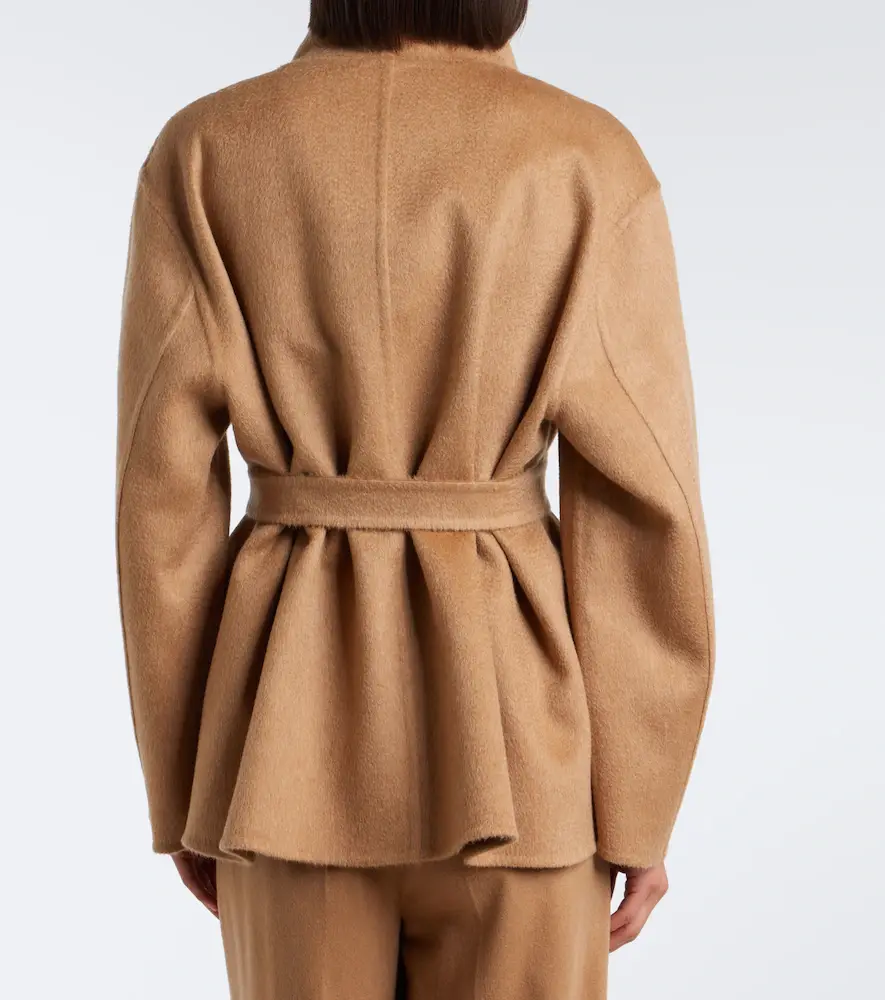 Max Mara Camel hair and mohair wrap coat | Thumbnail 3 Max Mara Camel hair and mohair wrap coat | Thumbnail 3