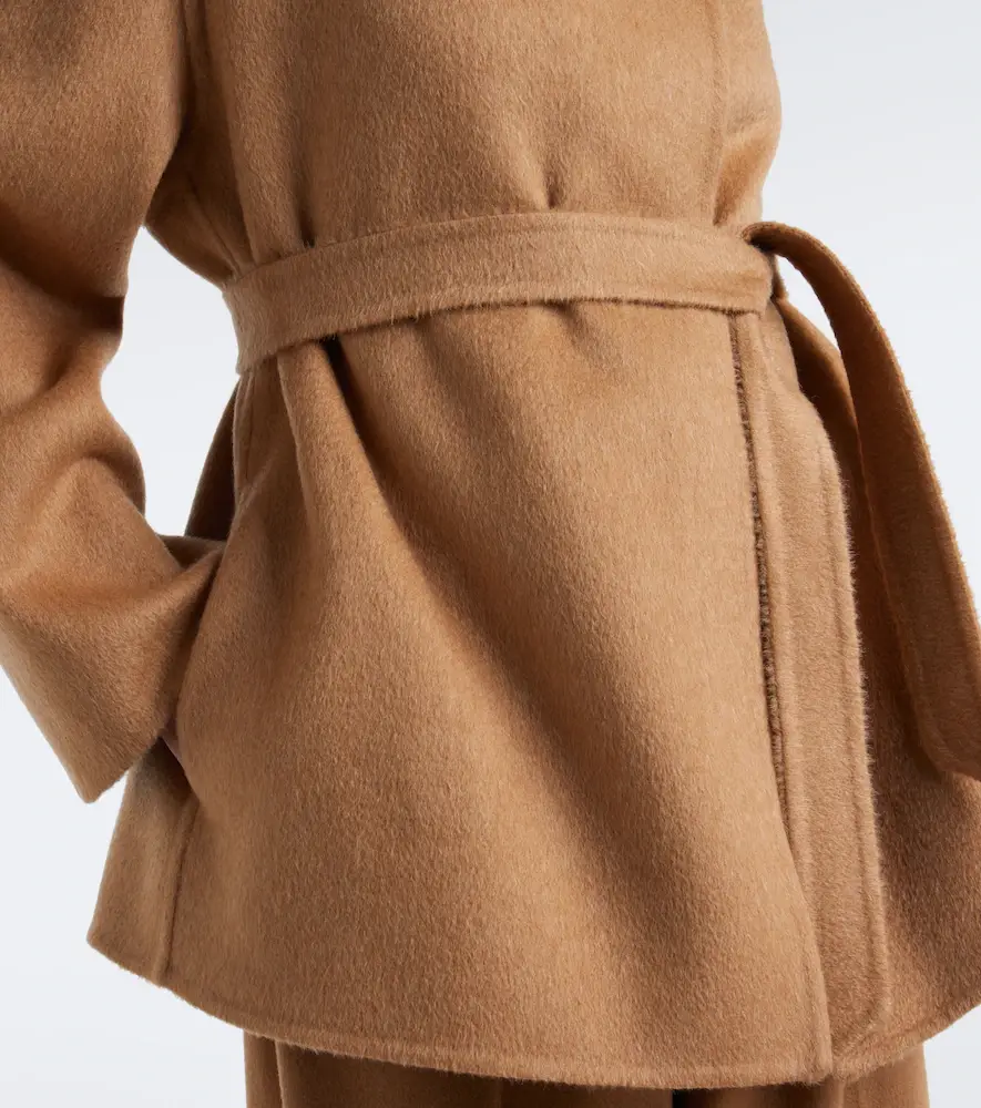 Max Mara Camel hair and mohair wrap coat | Thumbnail 5 Max Mara Camel hair and mohair wrap coat | Thumbnail 5