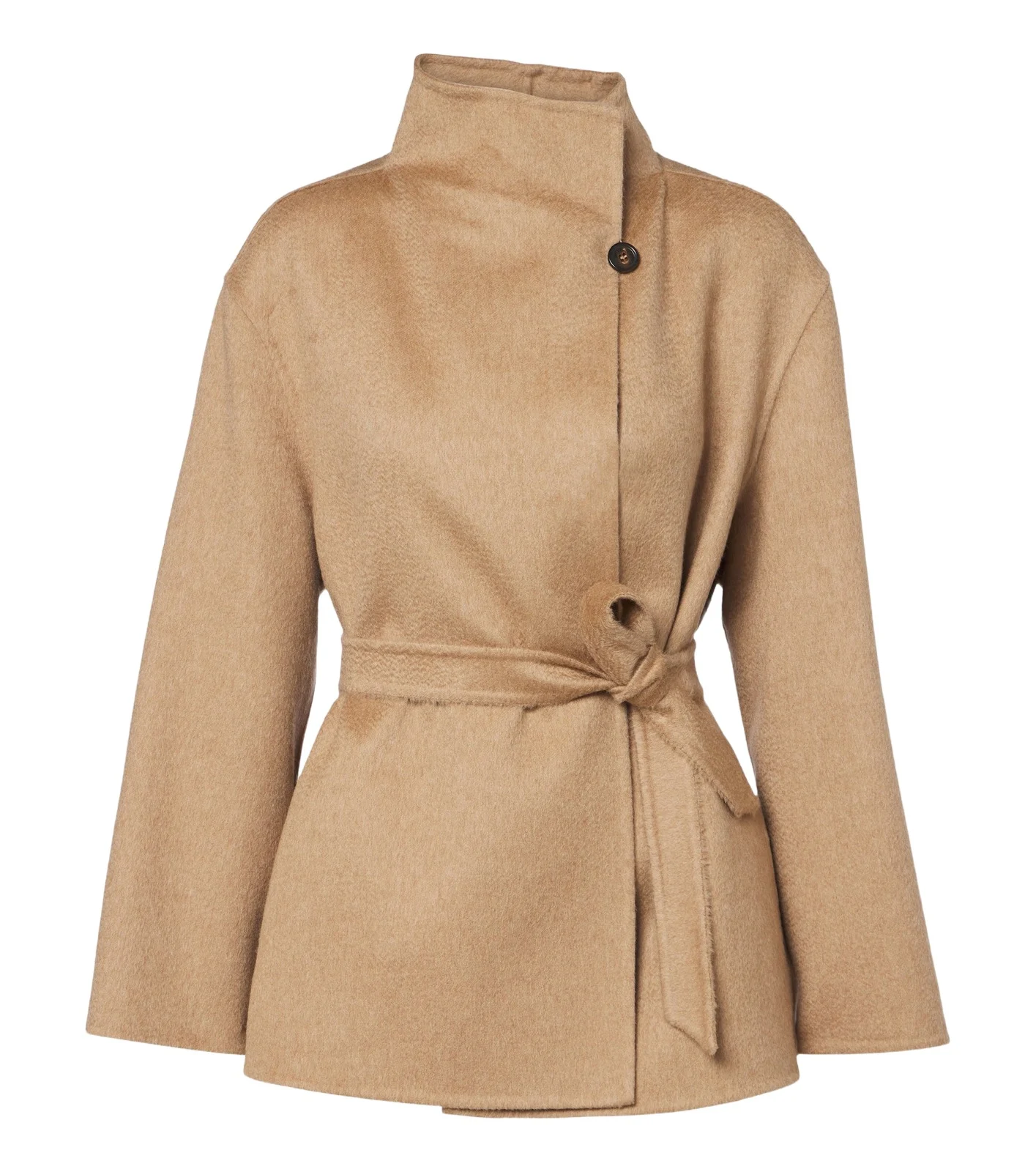 Max Mara Camel hair and mohair wrap coat