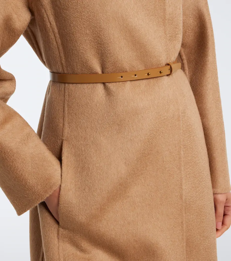 Max Mara Scarf-detail camel hair and mohair coat | Thumbnail 2 Max Mara Scarf-detail camel hair and mohair coat | Thumbnail 2
