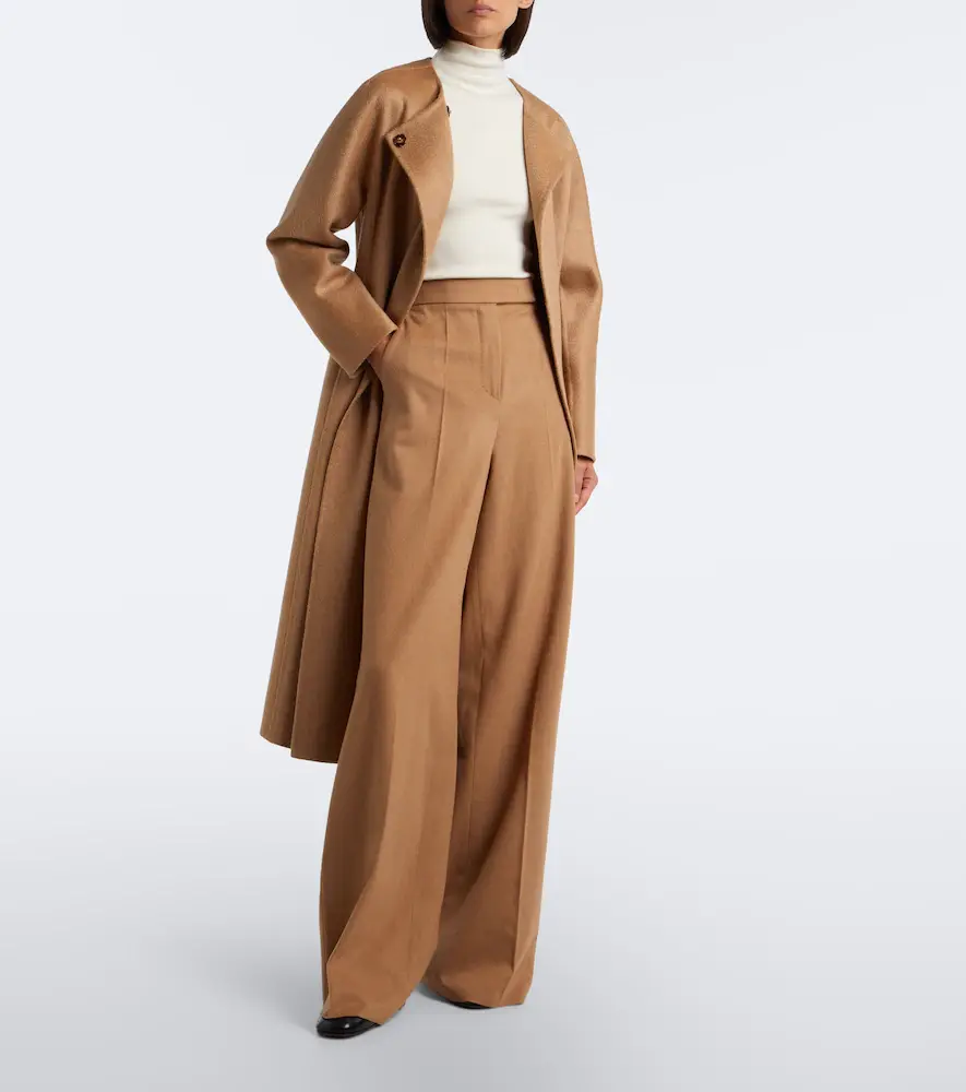 Max Mara Scarf-detail camel hair and mohair coat | Thumbnail 4 Max Mara Scarf-detail camel hair and mohair coat | Thumbnail 4