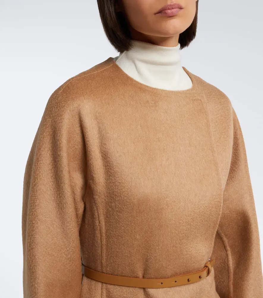 Max Mara Scarf-detail camel hair and mohair coat | Thumbnail 5 Max Mara Scarf-detail camel hair and mohair coat | Thumbnail 5