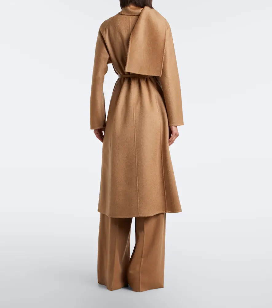 Max Mara Scarf-detail camel hair and mohair coat | Thumbnail 6 Max Mara Scarf-detail camel hair and mohair coat | Thumbnail 6