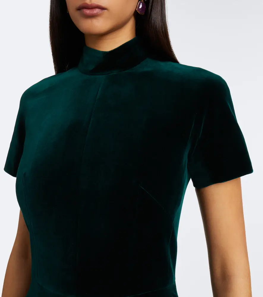 Emilia Wickstead Malinda cotton velvet gown | Thumbnail 5 Emilia Wickstead Malinda cotton velvet gown | Thumbnail 5