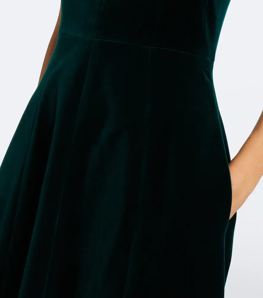 Emilia Wickstead Malinda cotton velvet gown | Thumbnail 6 Emilia Wickstead Malinda cotton velvet gown | Thumbnail 6