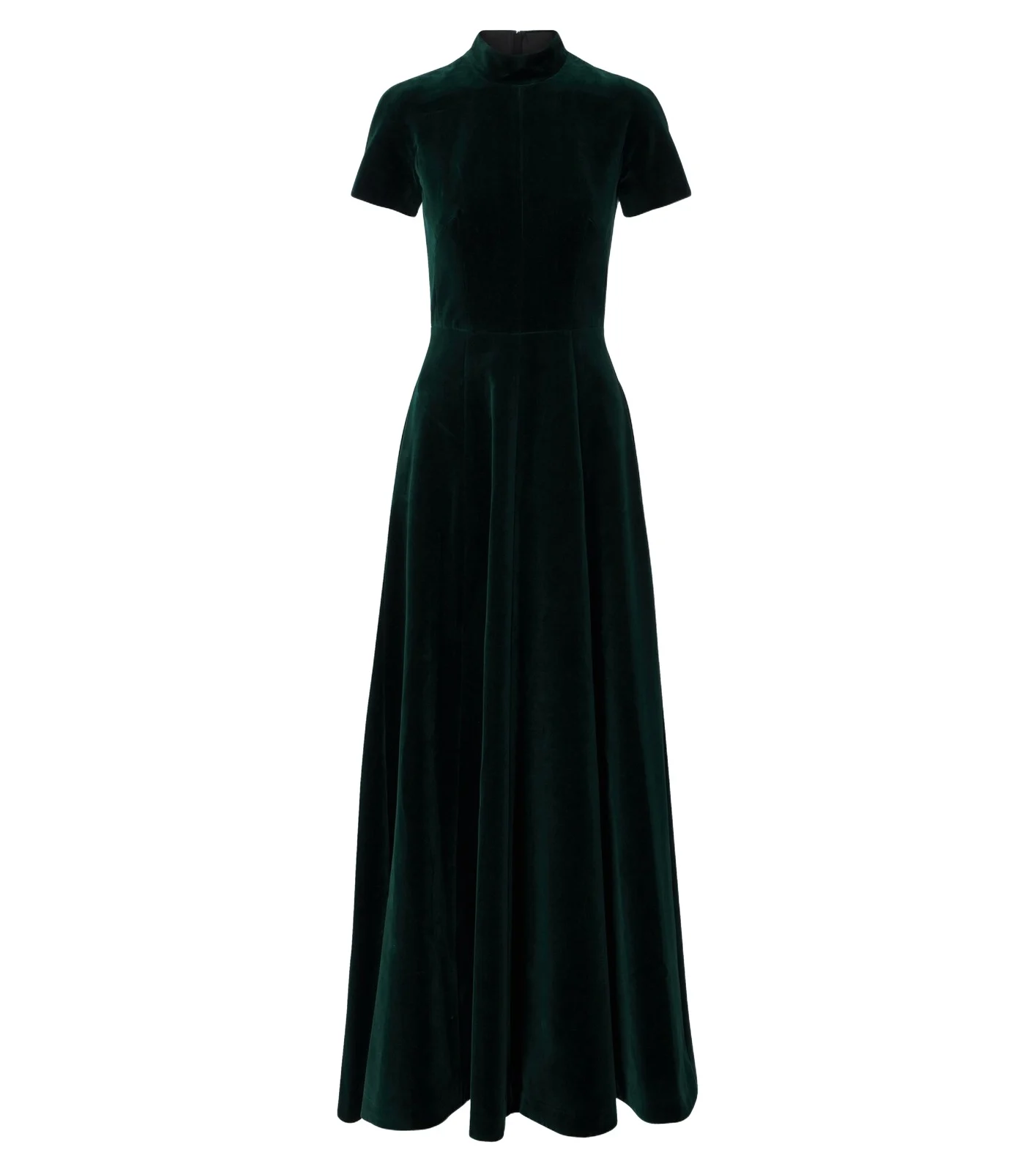 Malinda cotton velvet gown