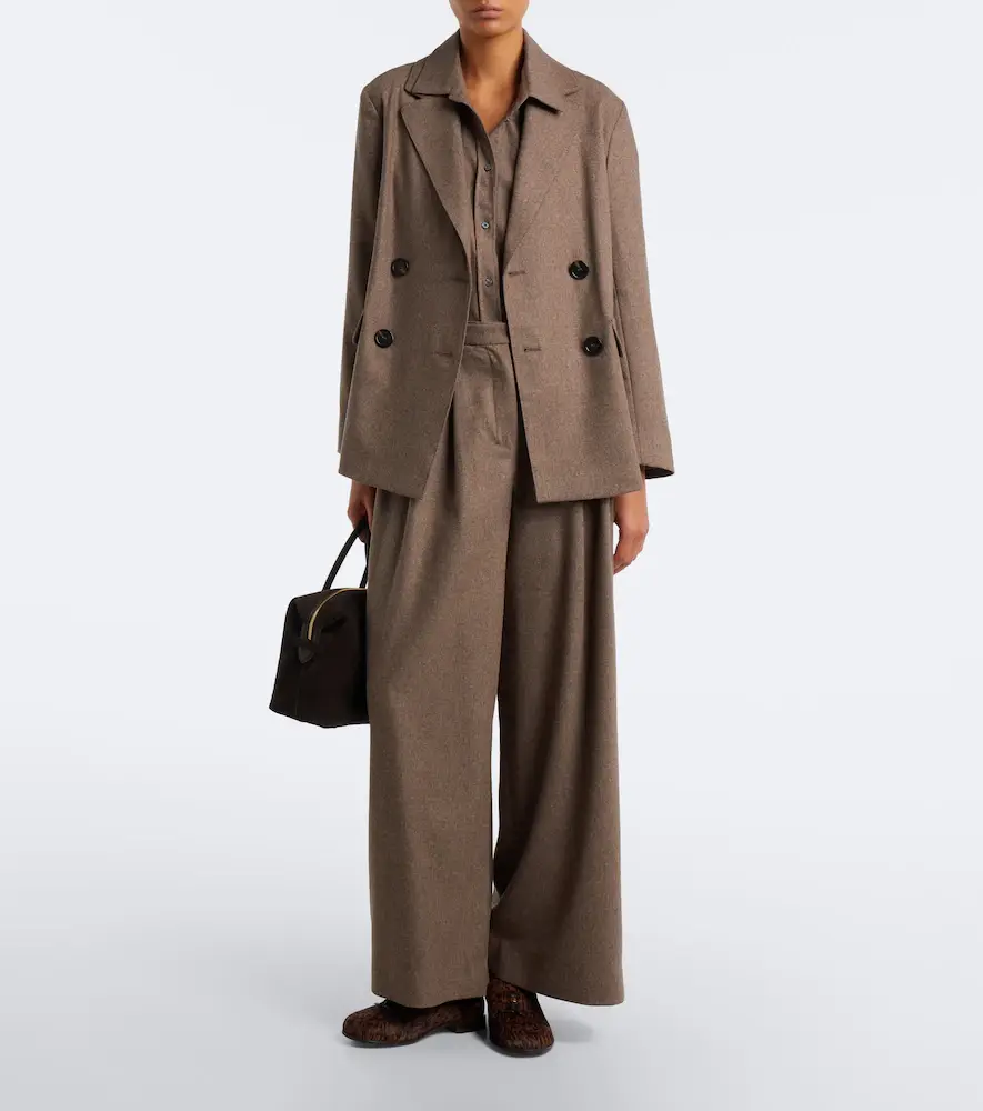 'S Max Mara 'S Max Mara Pleated wool wide-leg pants | Thumbnail 4 'S Max Mara 'S Max Mara Pleated wool wide-leg pants | Thumbnail 4