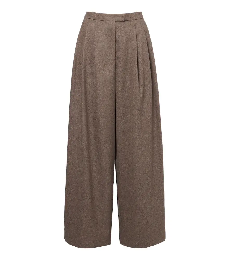'S Max Mara Pleated wool wide-leg pants